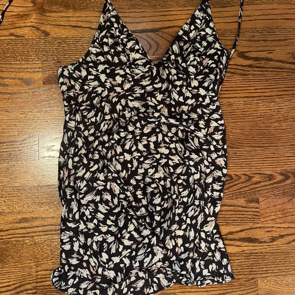 Free People Hang On Halter Printed Slip Dress - Picture 2 of 2